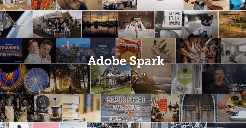 Adobe Spark offers automation features for resizing images for different platforms, including YouTube